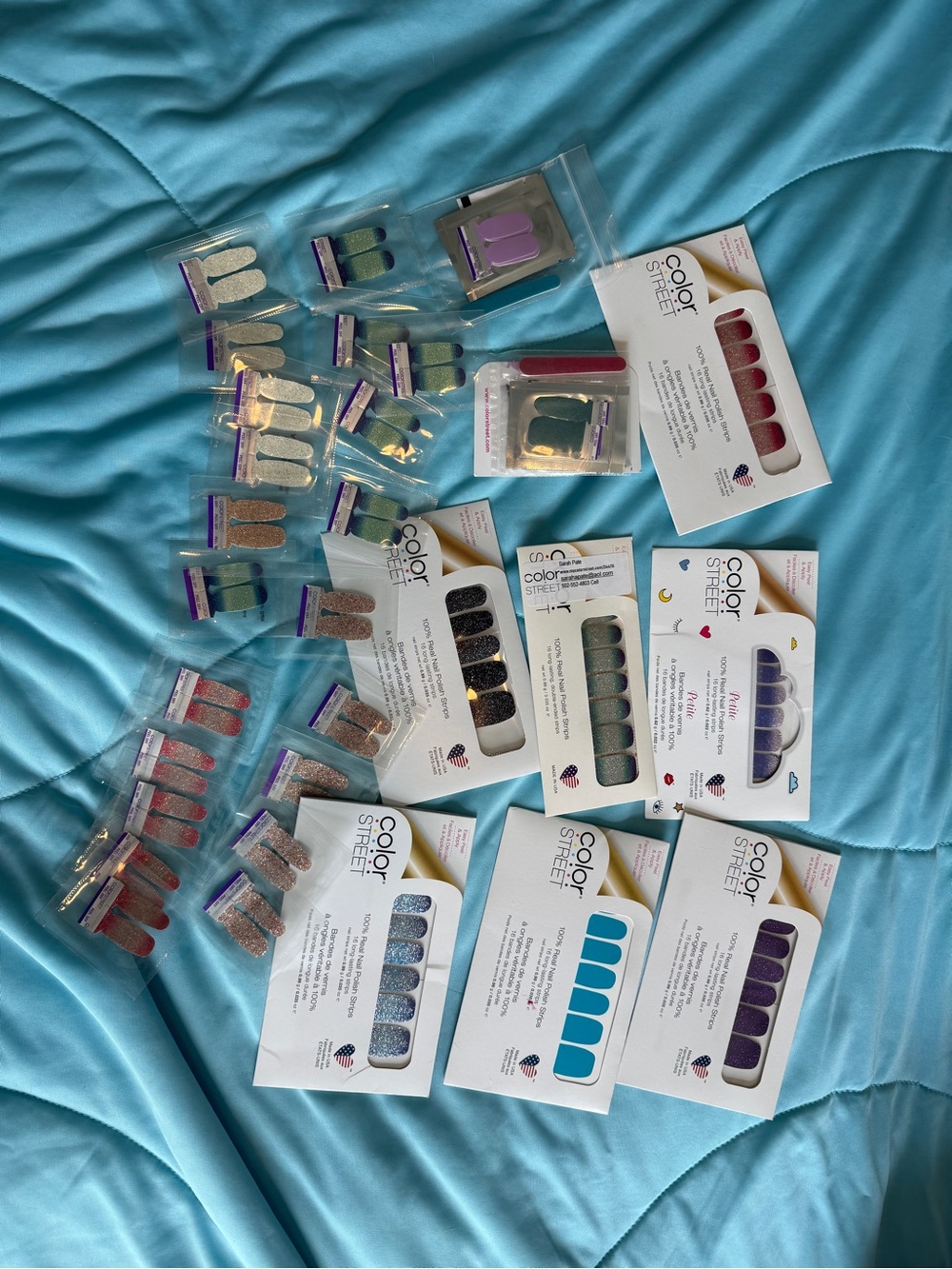 Color Street Lot 7 sets + 23 sample doubles on 7 varieties